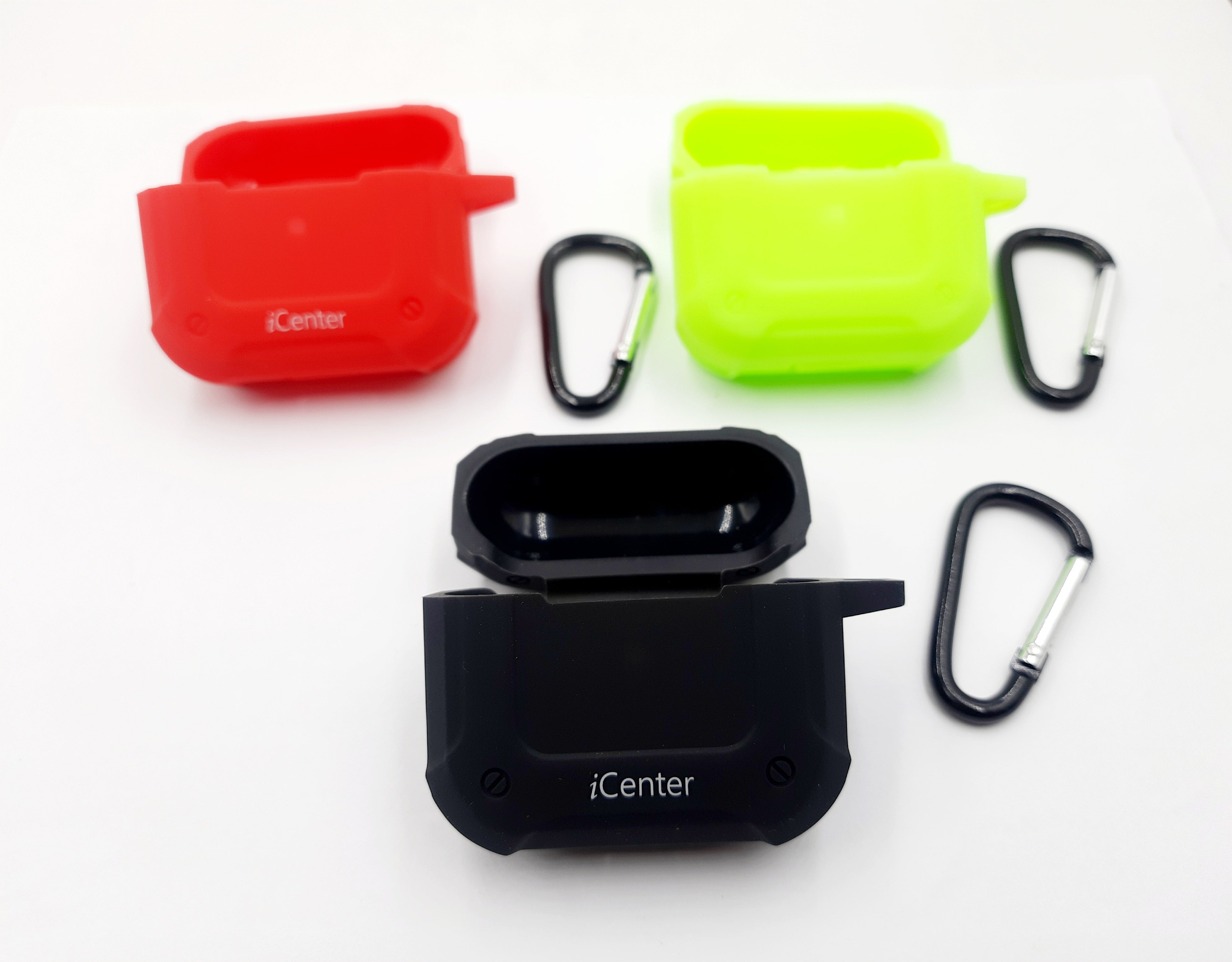Carcasa Antichoque Para AirPods 3 Gen 2021 Silicona + Clip
