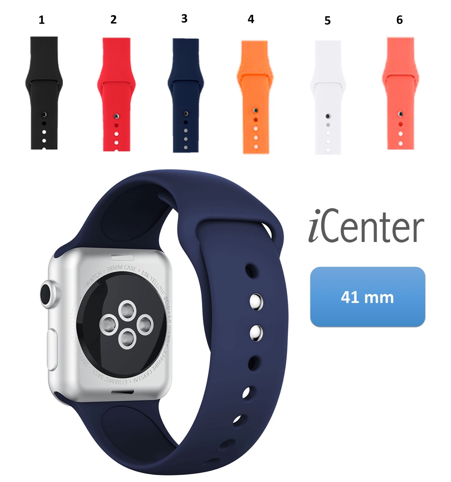 Pulso Correa Sport Silicona Apple Watch 41 mm
