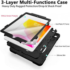 Estuche 360º Antigolpe 3 Capas iPad 9 10.2 2021 +base + Correa