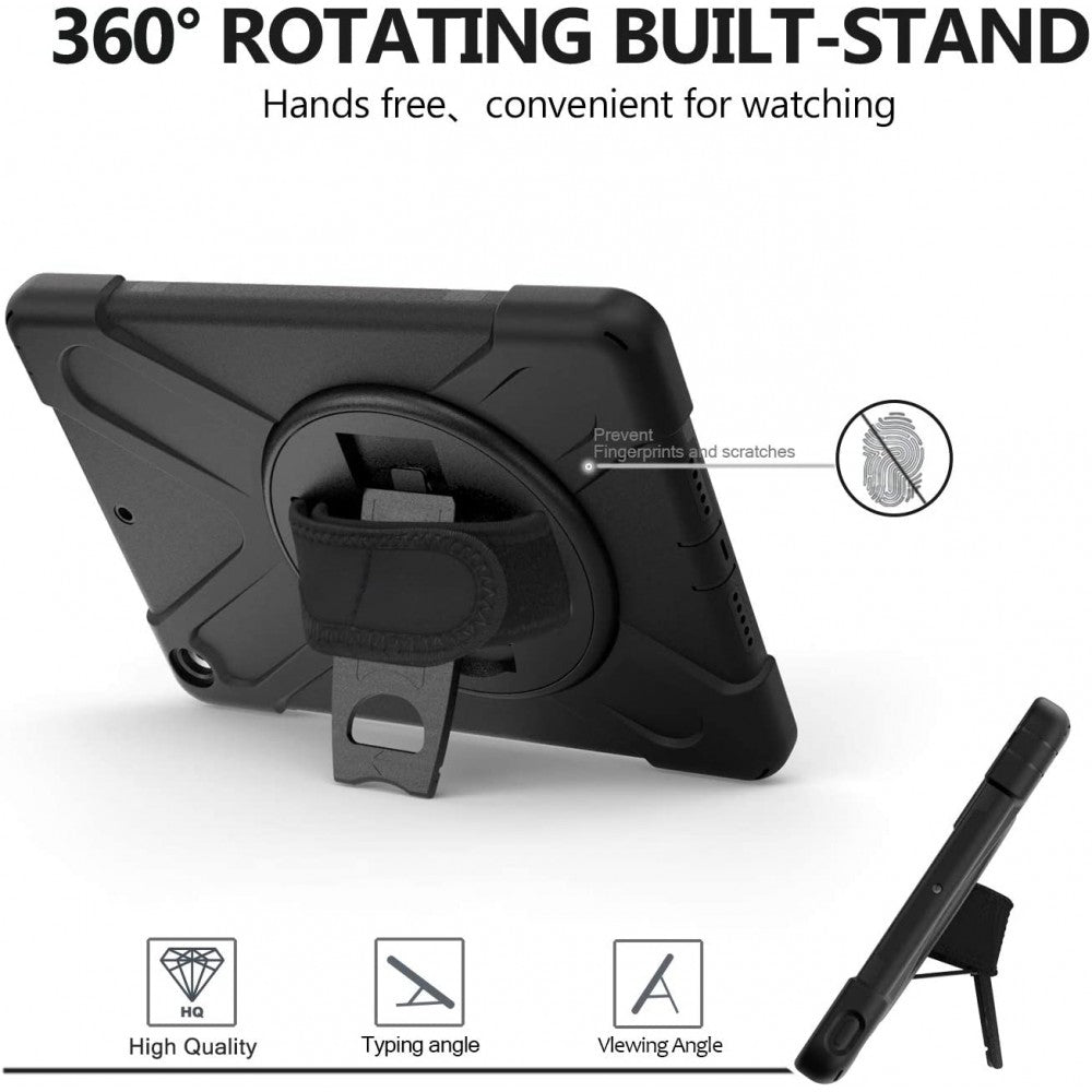 Estuche 360º Antigolpe 3 Capas iPad 9 10.2 2021 +base + Correa
