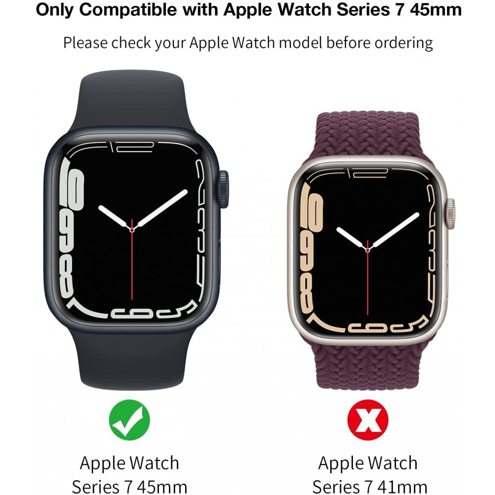 Vidrio Pantalla Protector 2 En 1 Apple Watch 41 Mm Serie 7