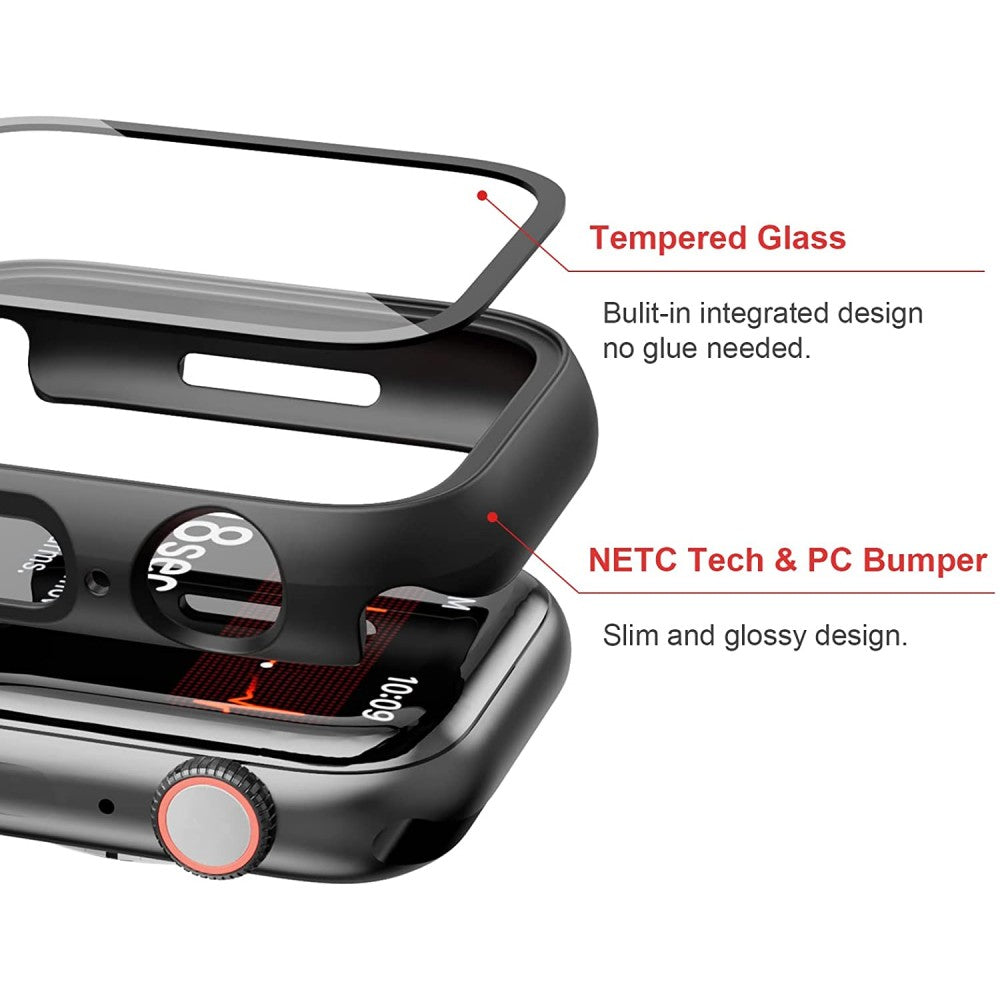 Vidrio Pantalla Protector 2 En 1 Apple Watch 41 Mm Serie 7