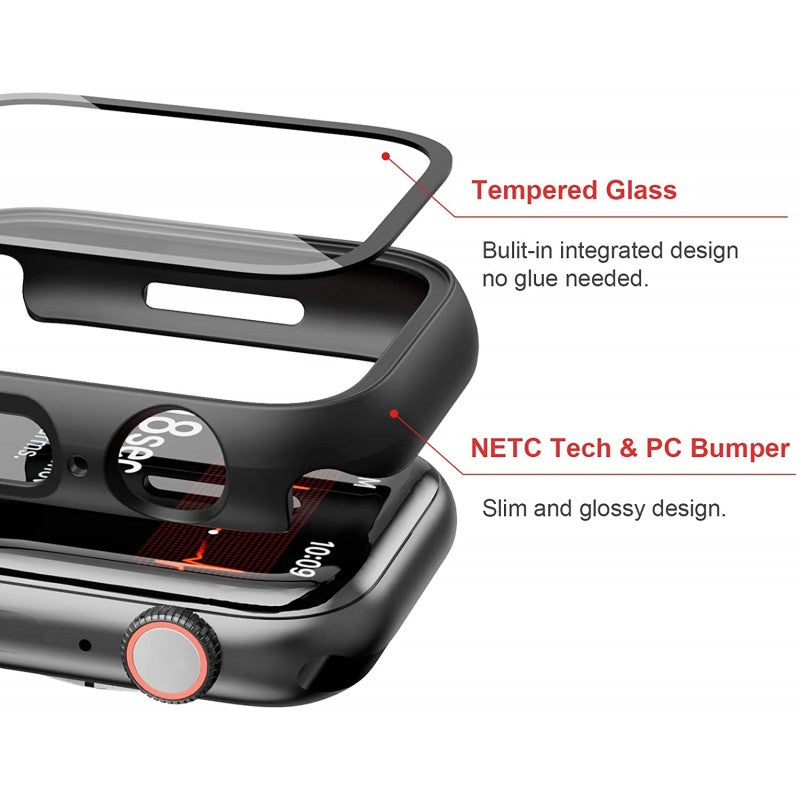 Vidrio Pantalla Protector 2 En 1 Apple Watch 41 Mm Serie 7