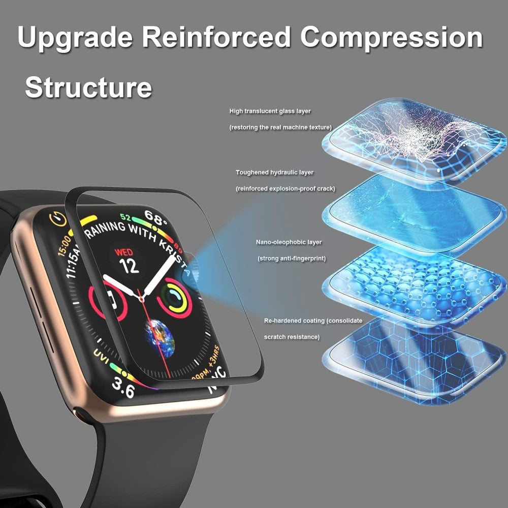 Vidrio Pantalla Protector 3D Apple Watch 41 Mm Serie 7 + kit