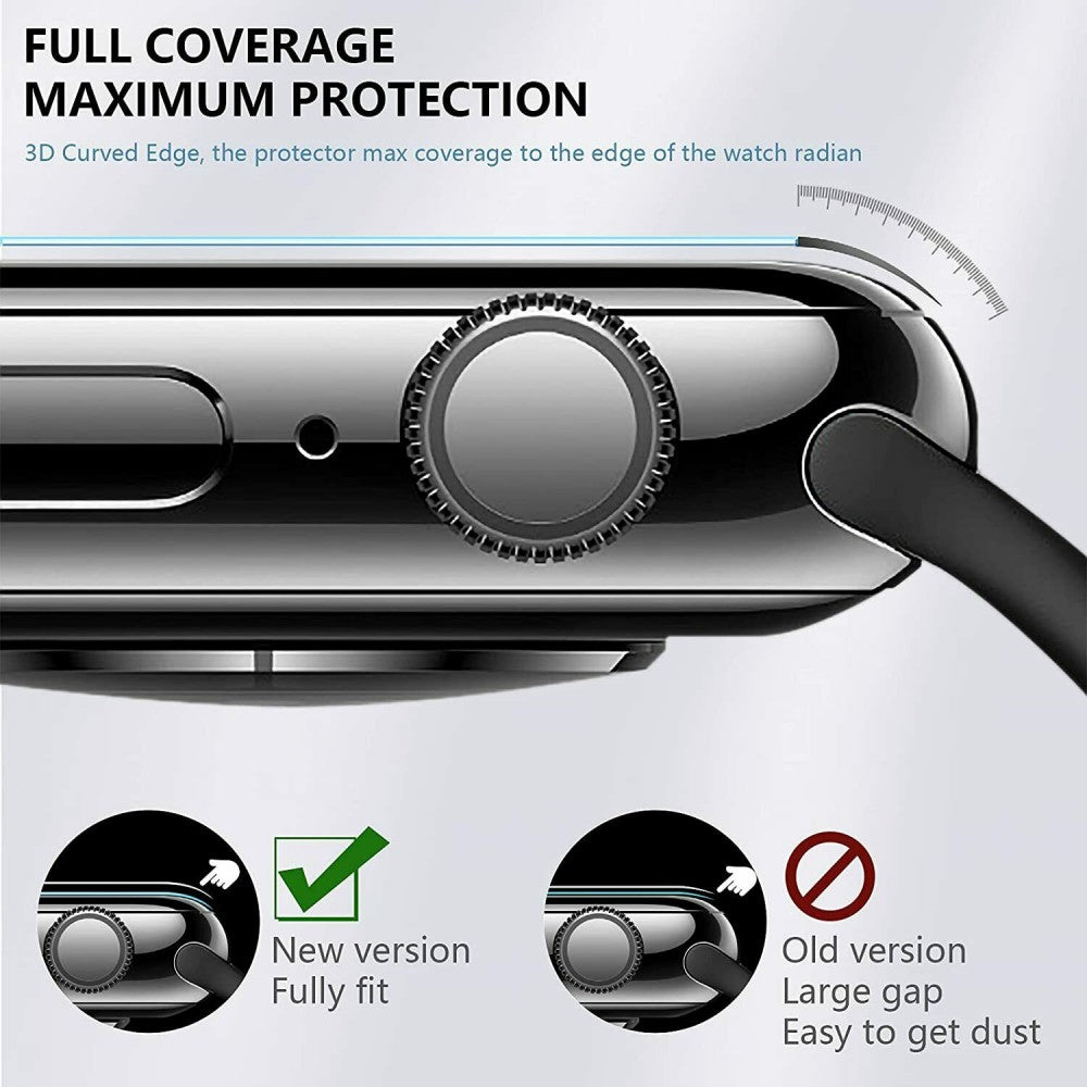 Vidrio Pantalla Protector 3D Apple Watch 41 Mm Serie 7 + kit