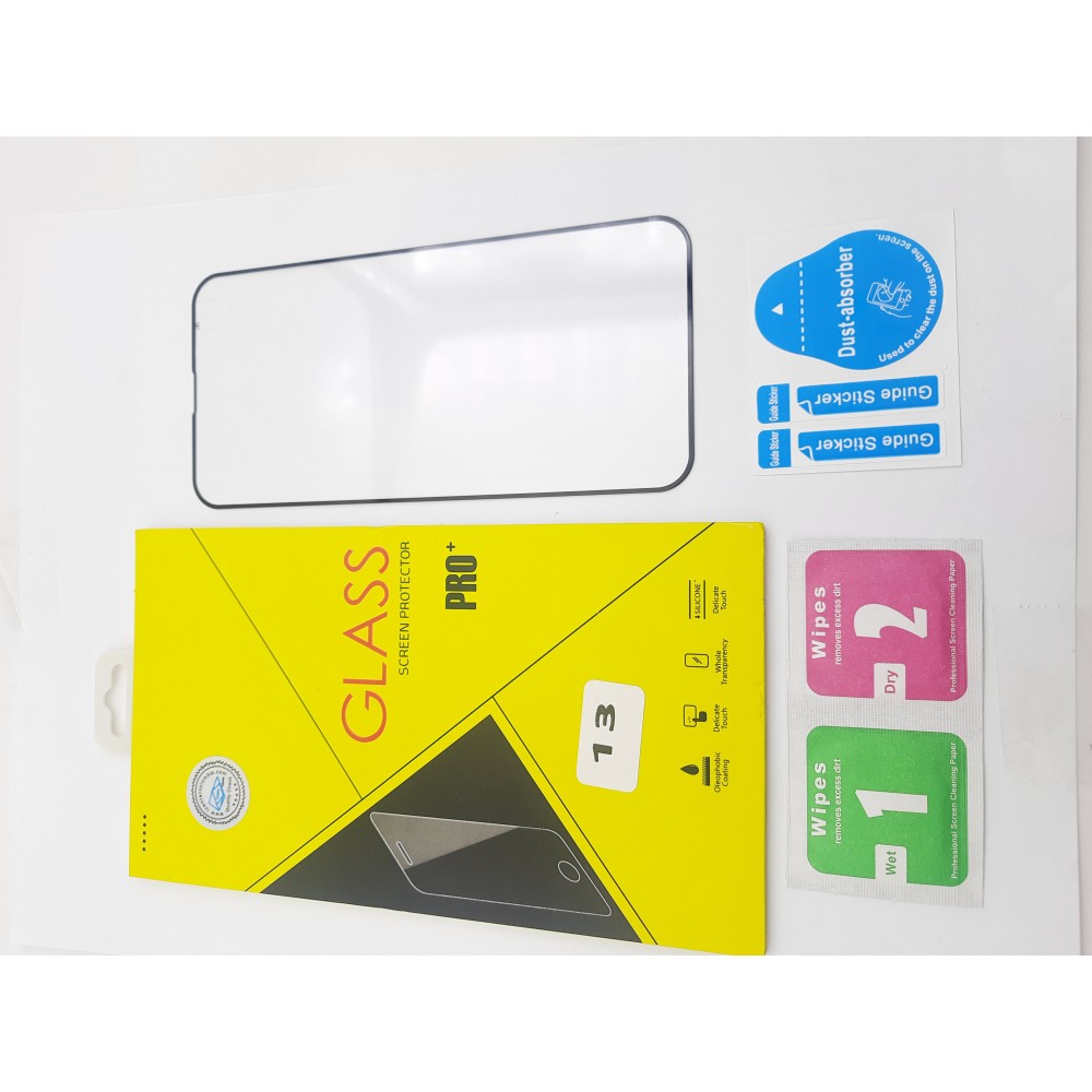 Vidrio Pantalla Templado iPhone 13 / iPhone 13 Pro + Kit