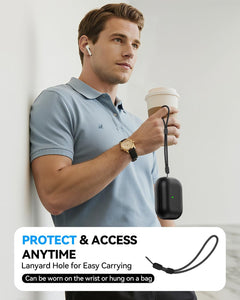 Estuche Forro Silicona Para AirPods Pro 3 + cuerda + Kit  3 en 1