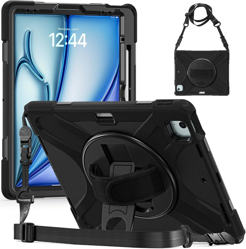 Estuche Antigolpe 360 + Bumper iPad Air 13 2024 2025 Base 3 Capas