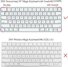 Protector Teclado iMac Para A2449 A2450 A3118 Magic Touch id Ingles