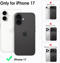 COMBO Funda + Vidrio - Carcasa Protectora  2 En 1 Tpu Y Pc 360° Antigolpes  Para iPhone 17