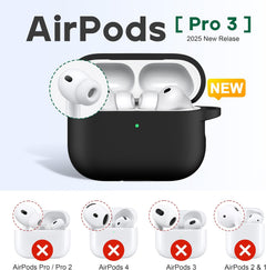 Estuche Forro Silicona Para AirPods Pro 3 + cuerda + Kit  3 en 1