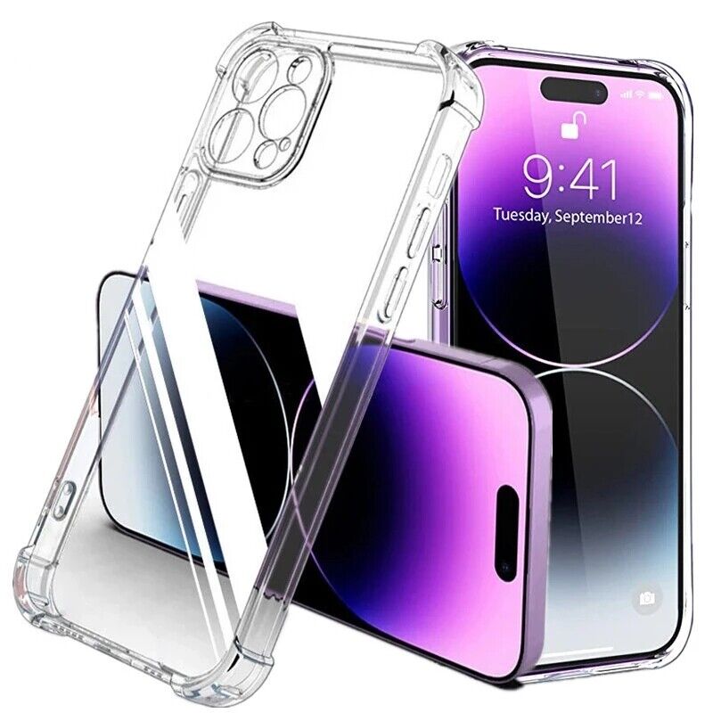 Carcasa Híbrida Anti-Choque para iPhone 15 Pro Max - Transparente