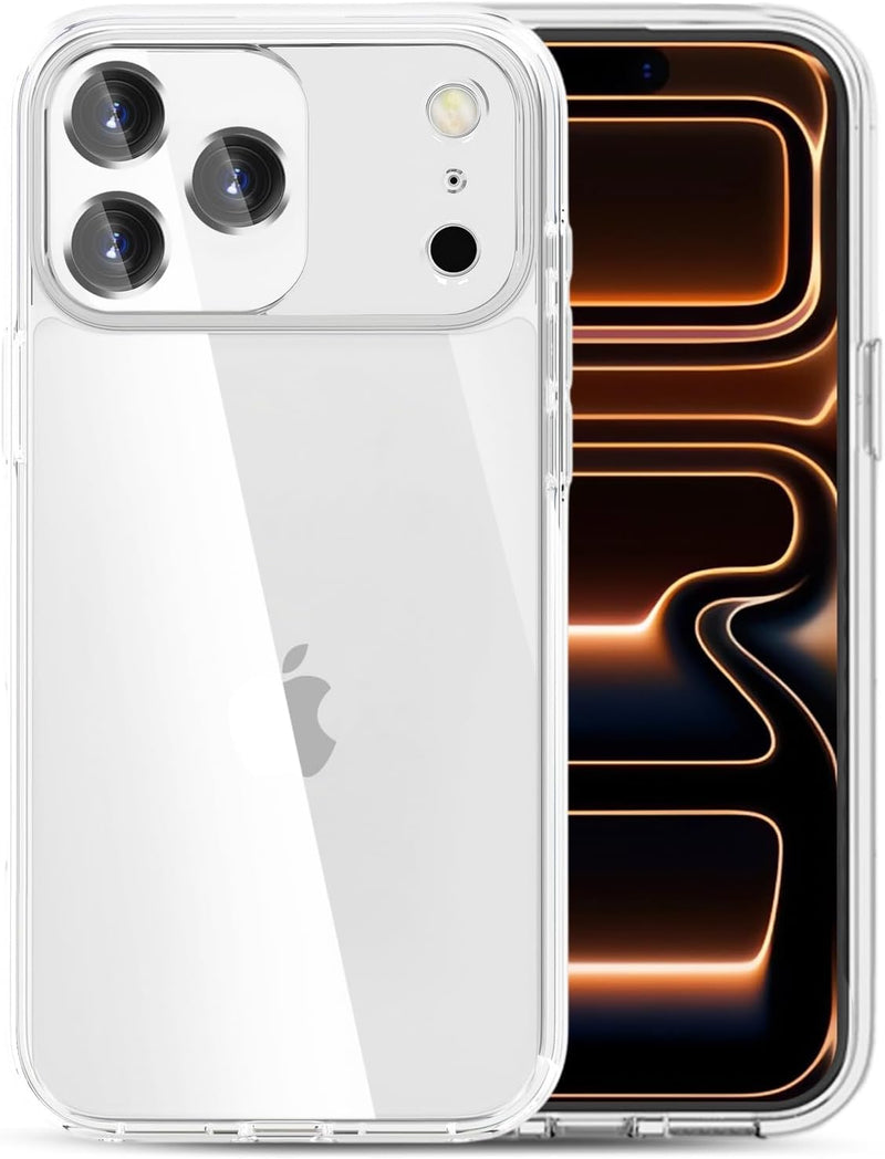 COMBO Funda + Vidrio - Carcasa Protectora  2 En 1 Tpu Y Pc 360° Antigolpes  Para iPhone 17 Pro