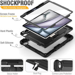 Estuche Antigolpe 360 iPad Air 13 2024 2025 + Pantalla + Base