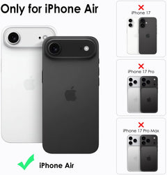 COMBO Funda + Vidrio - Carcasa Protectora  2 En 1 Tpu Y Pc 360° Antigolpes  Para iPhone 17  Air