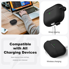 Estuche Forro Silicona Para AirPods Pro 3 + cuerda + Kit  3 en 1