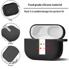 Estuche Forro Silicona Para AirPods Pro 3 + cuerda + Kit  3 en 1