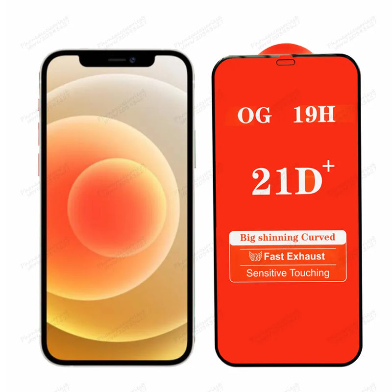 Vidrio Templado Pantalla 21d Para iPhone 15/ Pro / Pro Max / Plus