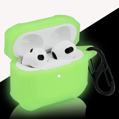 Carcasa Antichoque Para AirPods 3 Gen 2021 Silicona + Clip