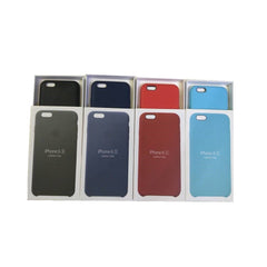 Carcasa Estuche Funda Cuero iPhone 6 6S con Manzana Caja
