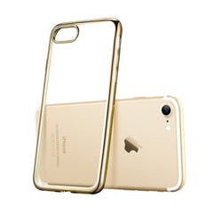 Carcasa Estuche Tpu iPhone 7 PLUS / 8 PLUS  Transparente Electroplata