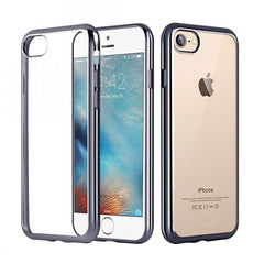 Carcasa Estuche Tpu iPhone 7 PLUS / 8 PLUS  Transparente Electroplata