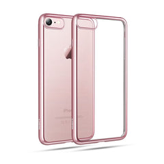 Carcasa Estuche Tpu iPhone 7 PLUS / 8 PLUS  Transparente Electroplata