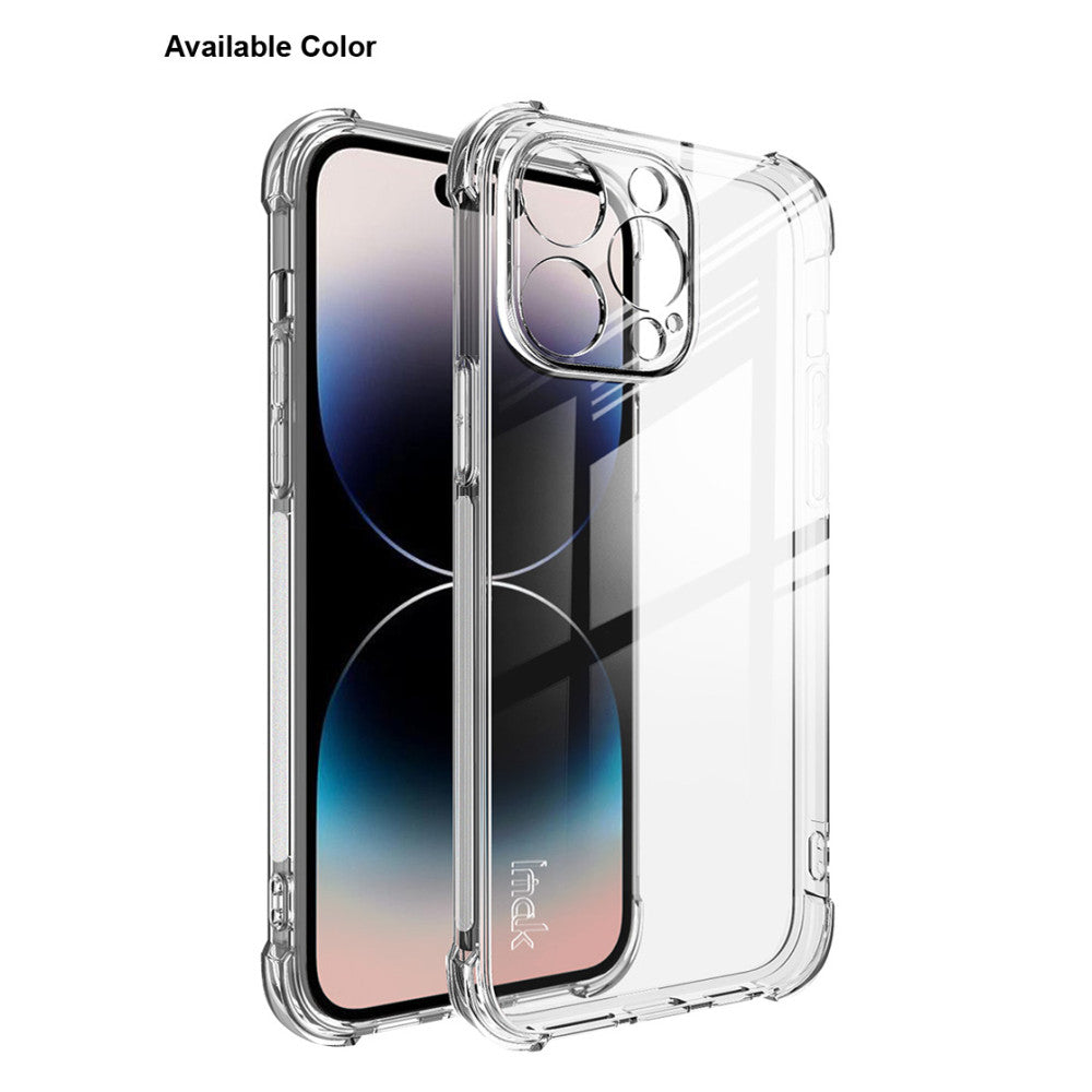 Funda iPhone 14 Pro transparente logo aguamarina