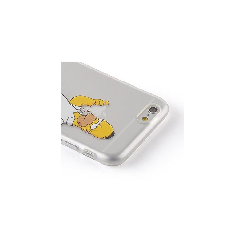 Carcasa Homero Simpson iPhone 6 Plus 6s Plus TPU Transparente