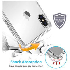Carcasa iPhone XR  Estuche Flexigel TPU Reforzada Transparente