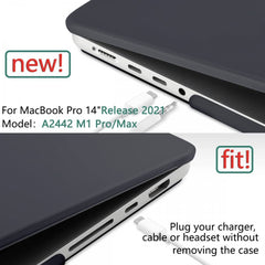 Carcasa Mate Macbook Pro 14  M1 A2442/ M2 A2779 / M3 A2918 / A2992/ M4 3112/A3185 /A3401 Con Troquel