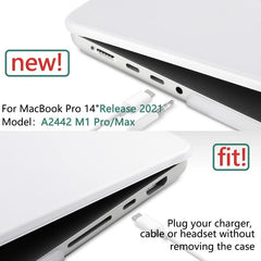 Carcasa Mate Macbook Pro 14  M1 A2442/ M2 A2779 / M3 A2918 / A2992/ M4 3112/A3185 /A3401 Con Troquel