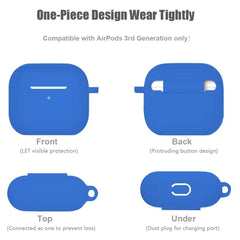 Combo 5 En 1 AirPods 3 Gen 2021 Estuche Protector Silicona