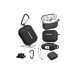 Combo 5 En 1 AirPods Pro Estuche Forro Protector Silicona