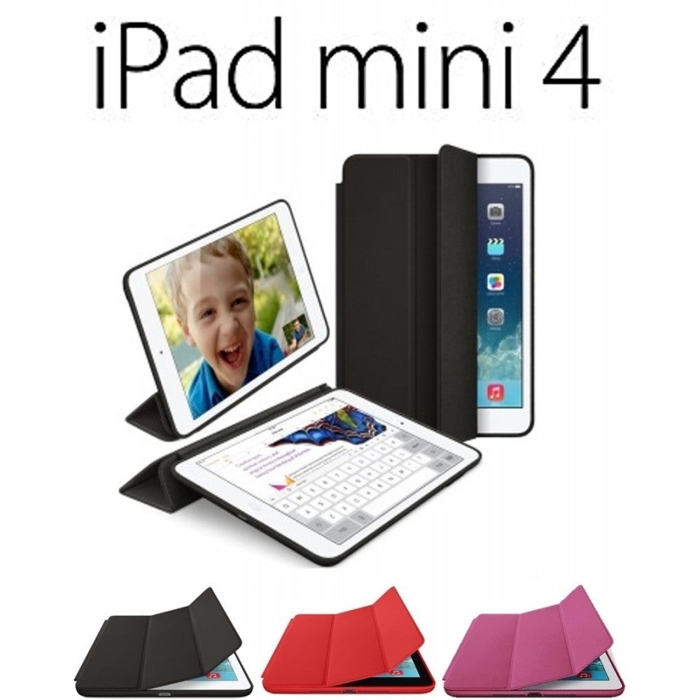 Estuche tipo Smart Case iPad Mini 4 cuero Magnetico