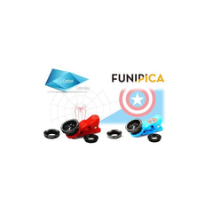 Lentes 3 En 1 Original Funipica Capitan America  iPhone Android Tablet