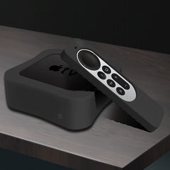 Combo Estuche Apple Tv 4k 2021 Forro Antigolpe Control + Cuerda