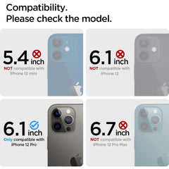 Protector 3d Camara Vidrio Lente Apple iPhone 12 PRO + Kit