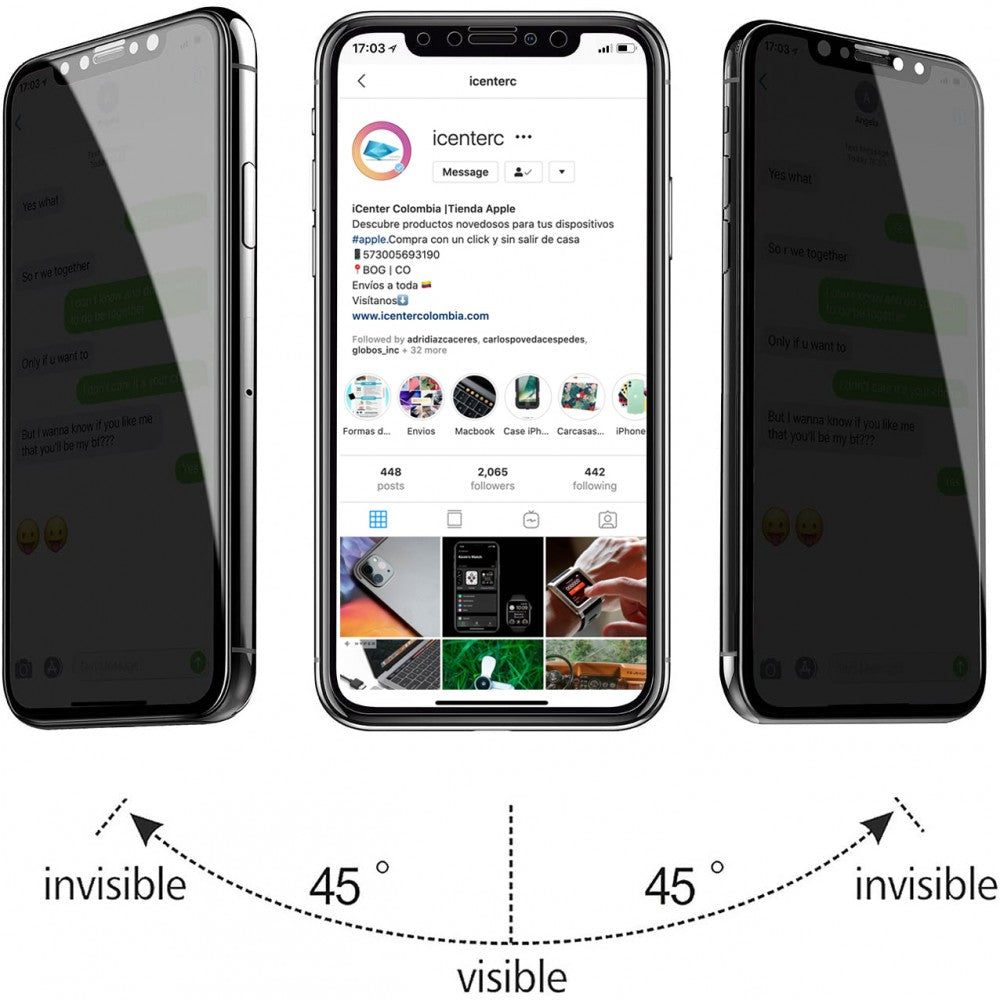 Protector de Pantalla iPhone 11 Pro Antiespia Vidrio Templado – iCenter  Colombia
