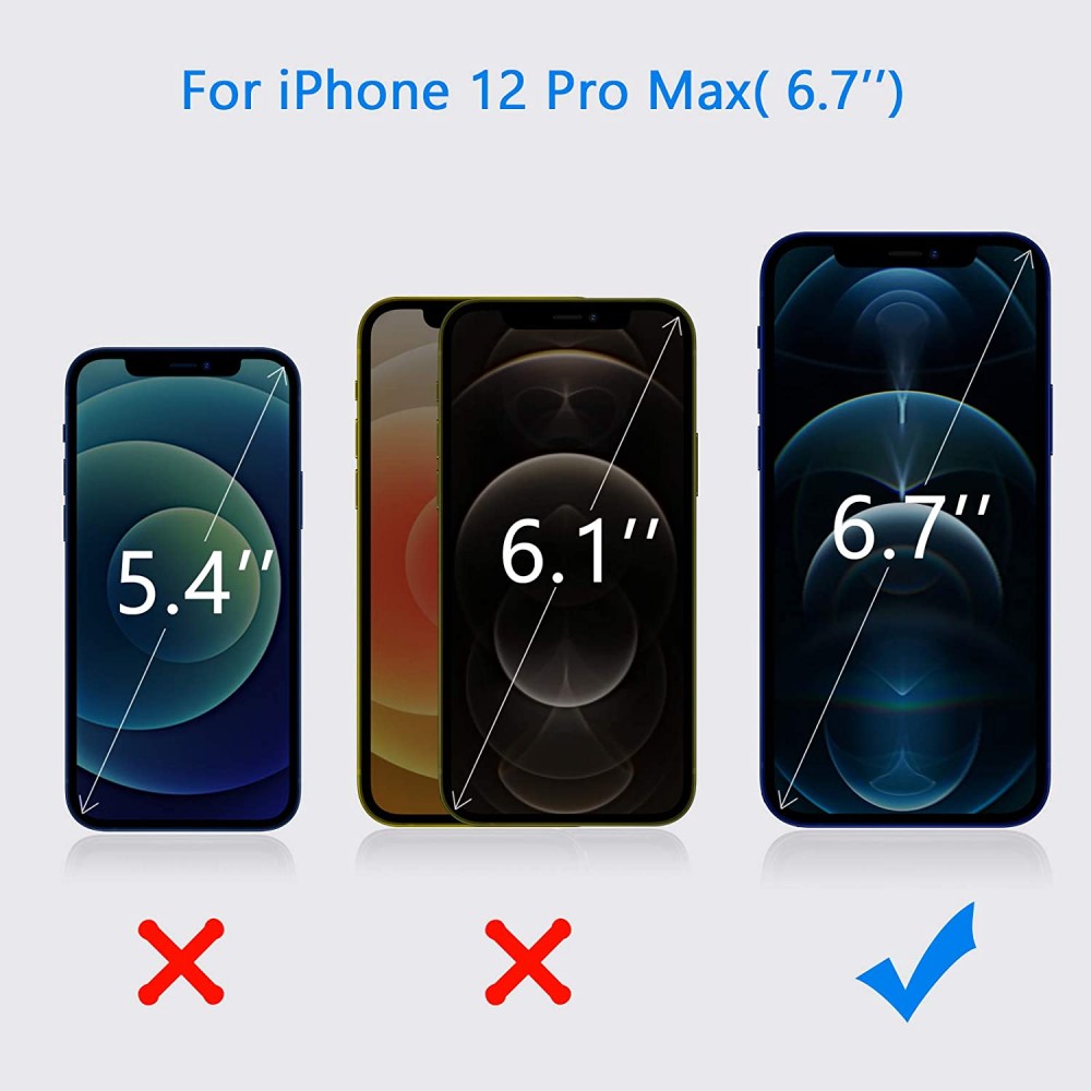 Protector Pantalla Vidrio Híbrido iPhone 12 Pro Max Irrompible