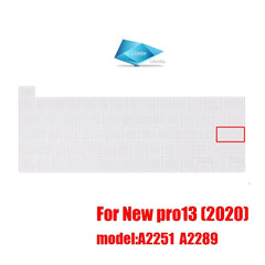 Protector Teclado Macbook Pro 2020 13" A2289 A2251  Inglés