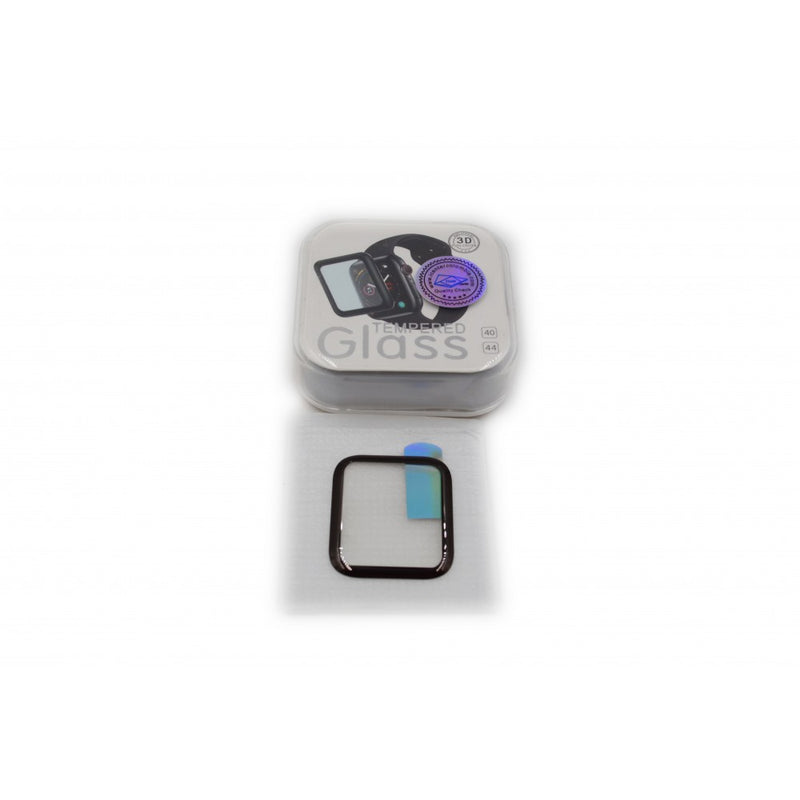Vidrio 3D Biselado Negro Protector Pantalla Apple watch 40mm + Kit