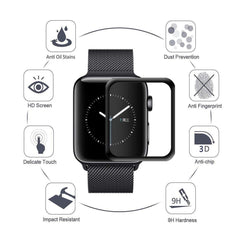 Vidrio 3D Biselado Negro Protector Pantalla Apple watch 40mm + Kit