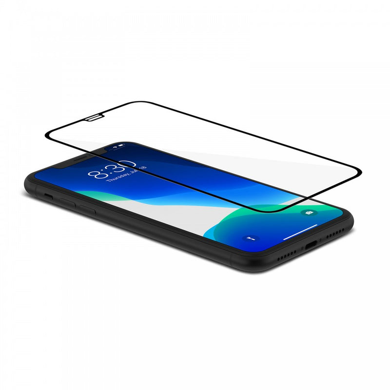 Vidrio Iphone 11/XR Protector De Pantalla Cristal Templado Negro. 5D