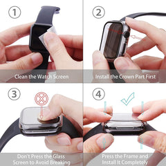Vidrio Pantalla Protector 2 En 1 Apple Watch 41 Mm Serie 7