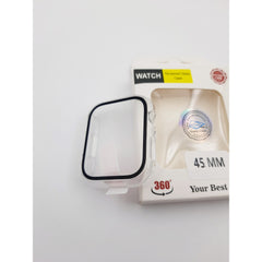 Vidrio Pantalla Protector 2 En 1 Apple Watch 45 Mm Serie 7/8/9