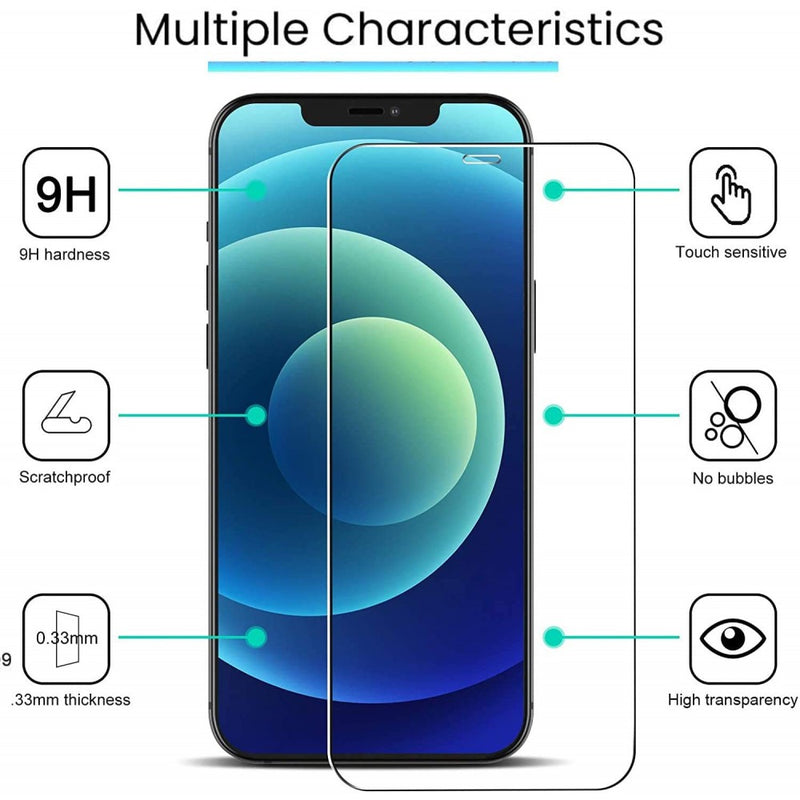 Vidrio Pantalla Templado iPhone 12 / iPhone 12 Pro + Kit