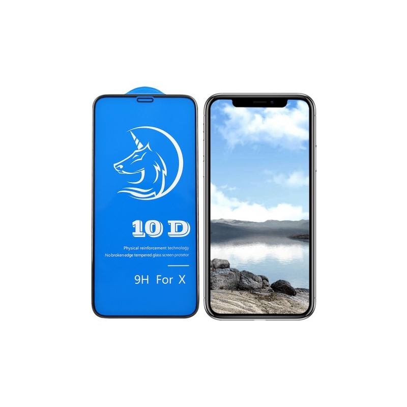 Vidrio Templado Iphone X XS completo 10D Protector Pantalla – iCenter  Colombia