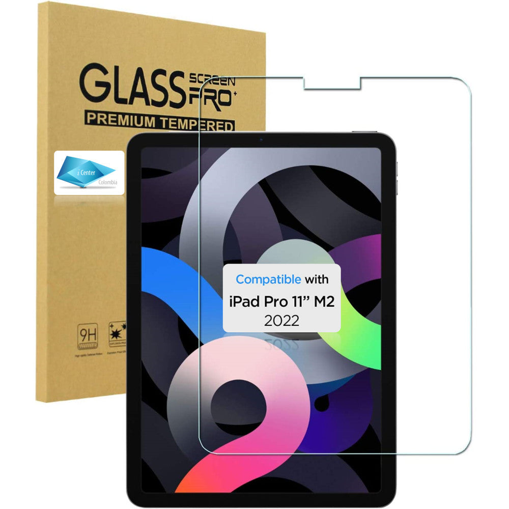 Vidrio Templado Pantalla  iPad Pro 11" M2  4a Gen 2022  Original + Kit