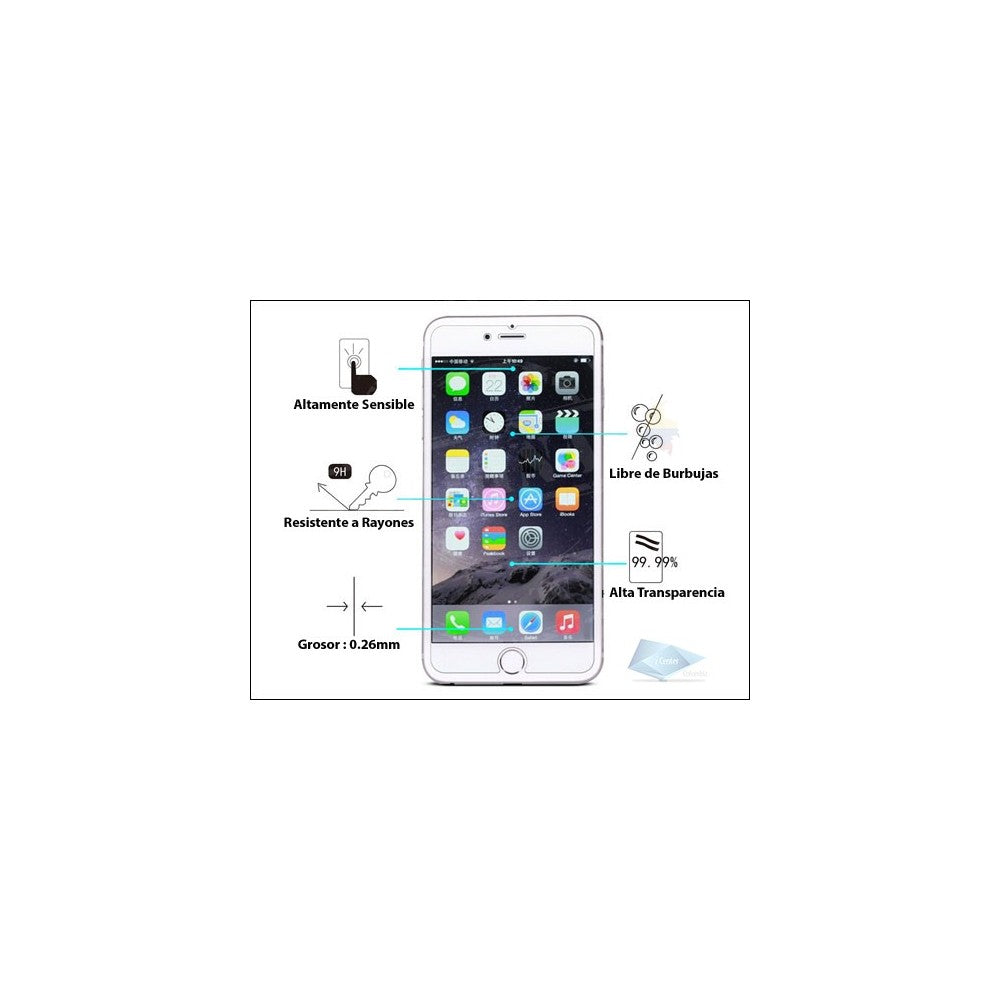 Funda con Protector de Pantalla Cristal Vidrio Templado Para iPhone 8 PLUS  7 PLU